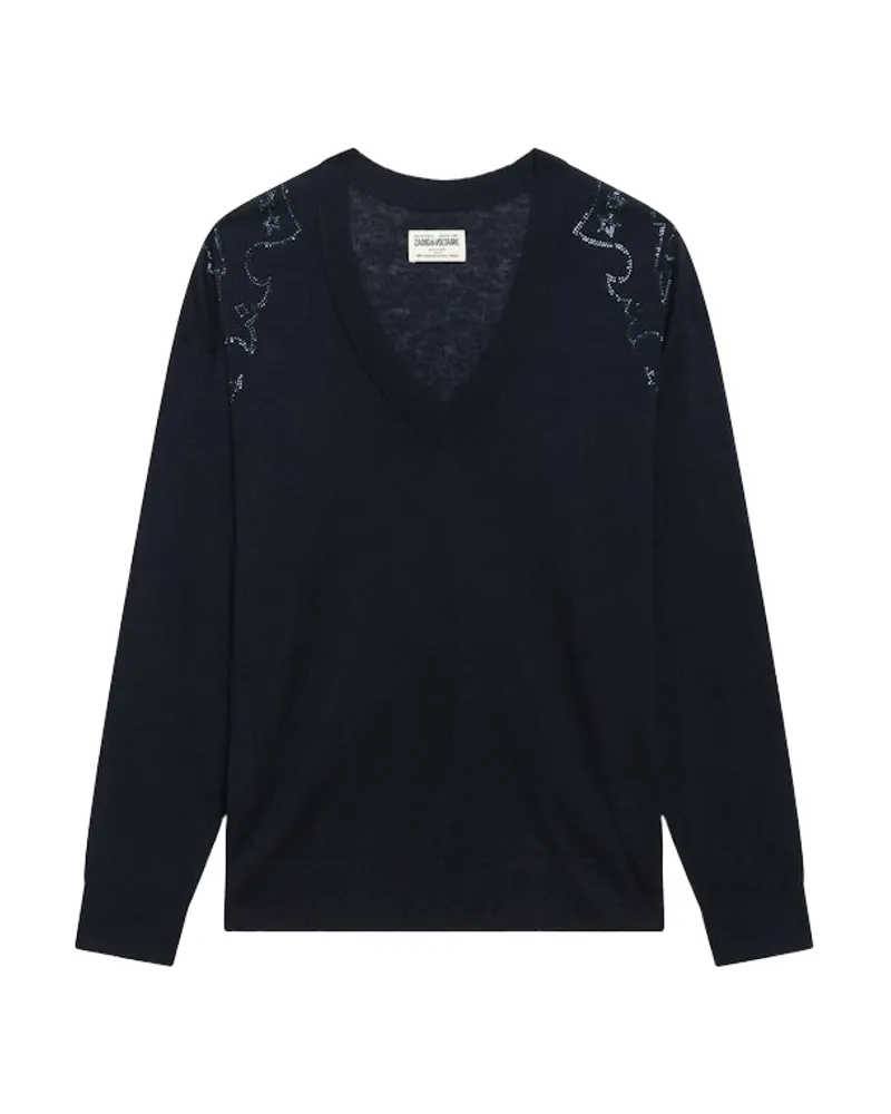Zadig & Voltaire Pullover Swyny 100% Kaschmir Blau