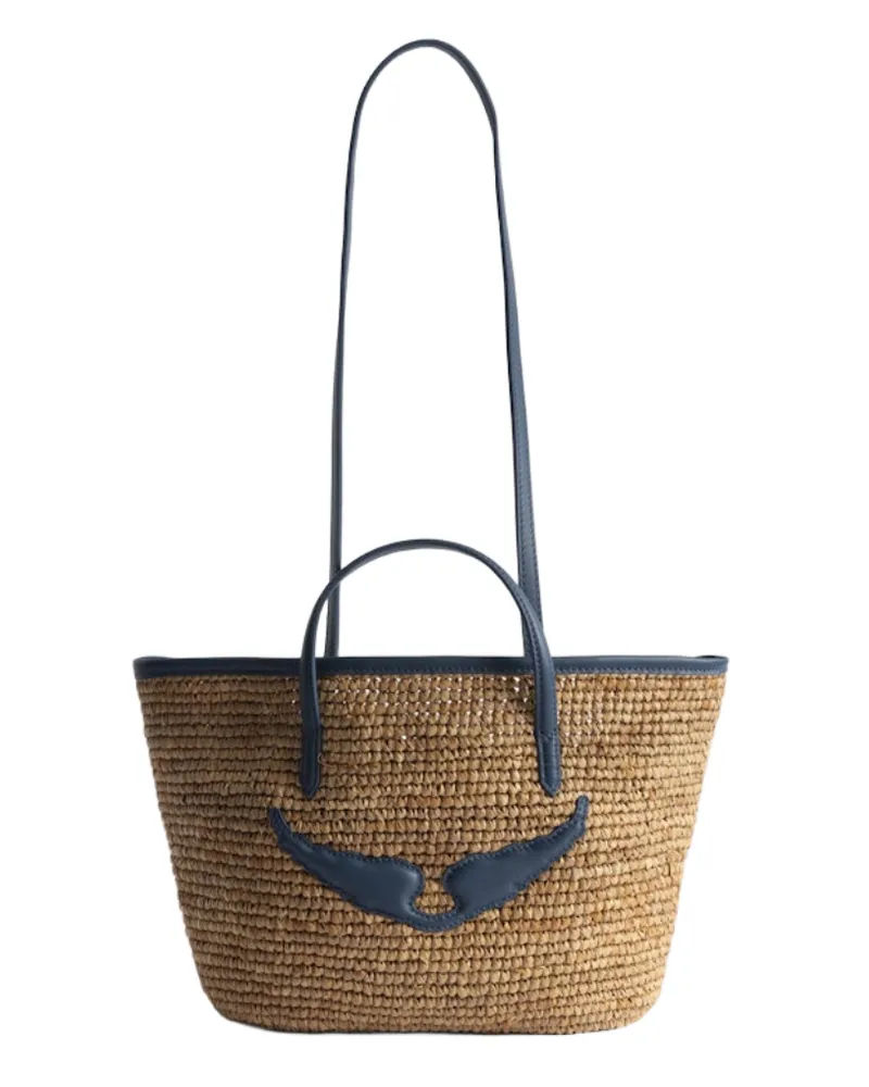 Zadig & Voltaire Mini Wings Korbtasche Blau