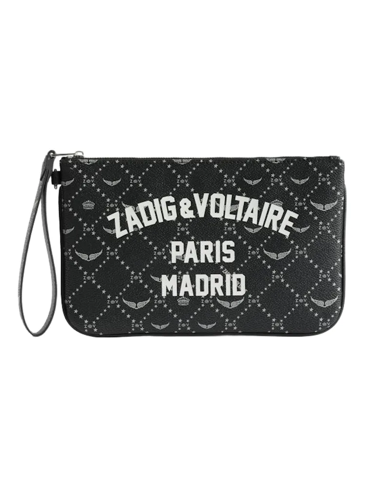 Zadig & Voltaire Z Pouch Resort Madrid Clutch Schwarz