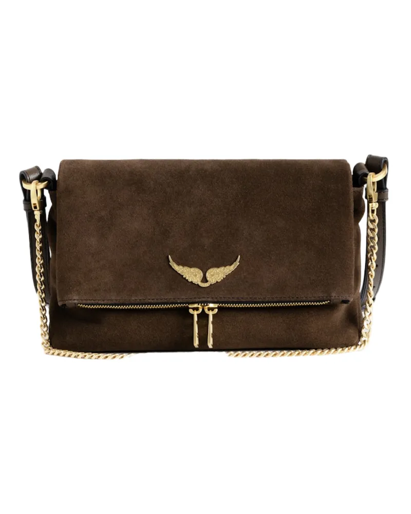 Zadig & Voltaire Tasche Rocky II Suede Braun