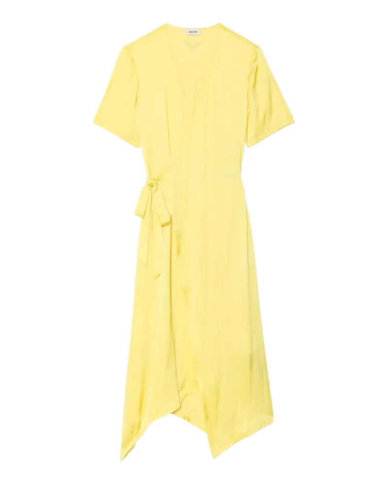 Zadig & Voltaire Kleid Reforme Satin Gelb