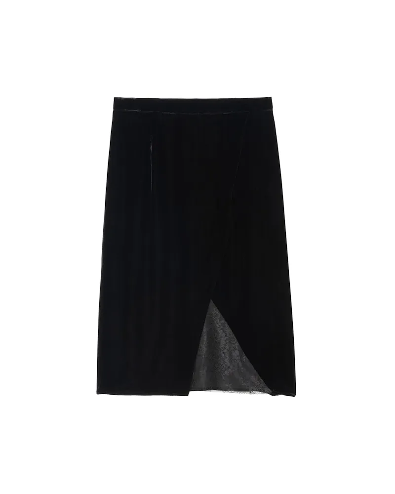 Zadig & Voltaire Rock Julen Samt Black
