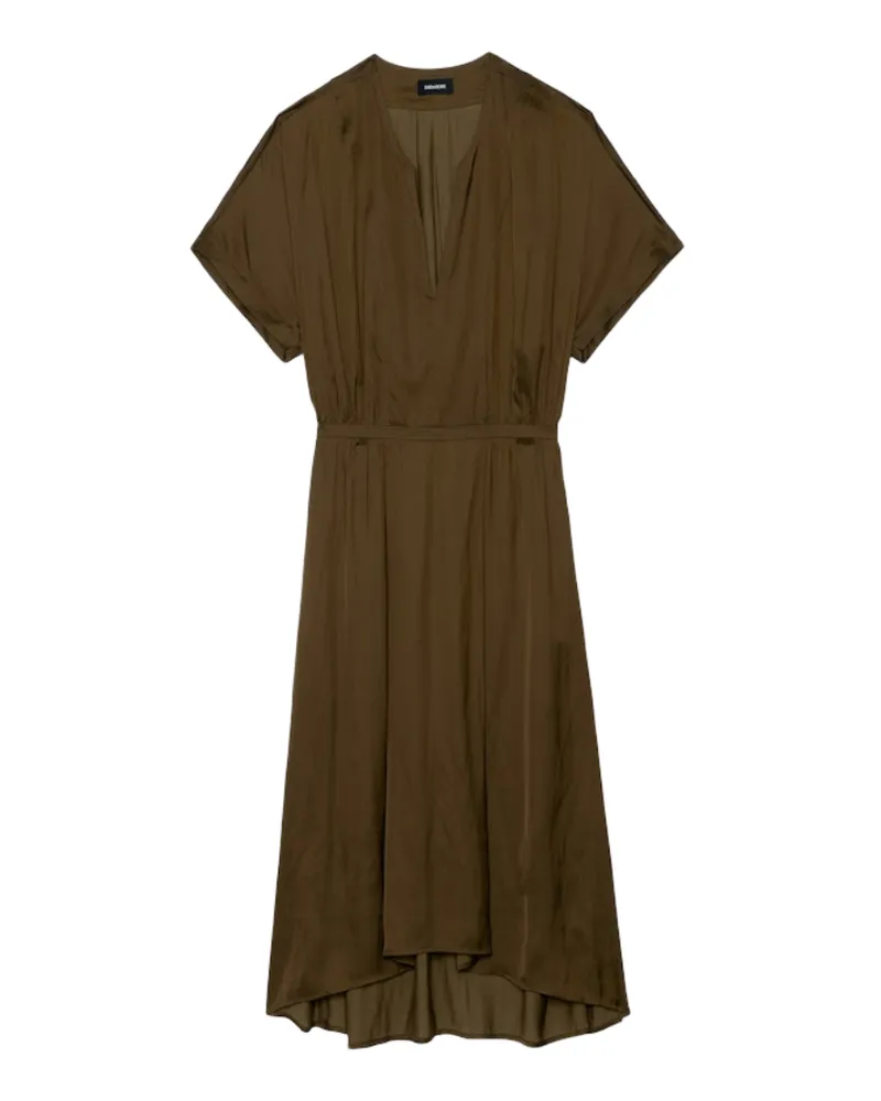 Zadig & Voltaire Kleid Riaz Satin Grün