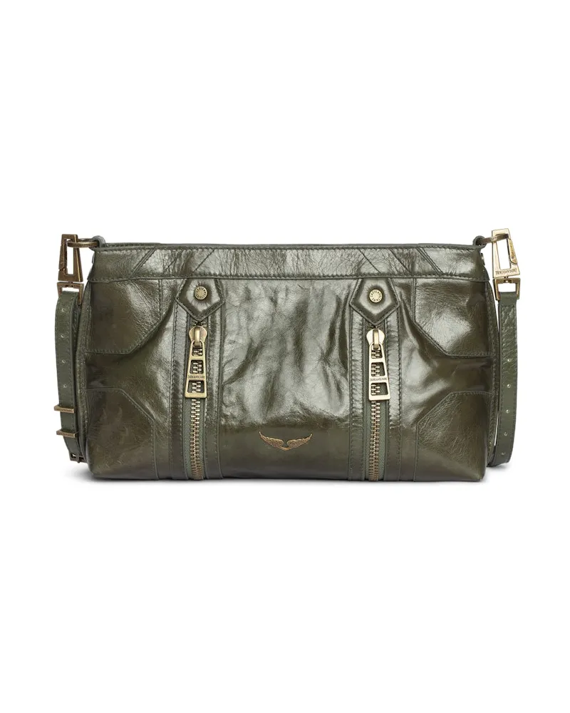 Zadig & Voltaire Sunny Moody Vintage Patent Tasche Grün