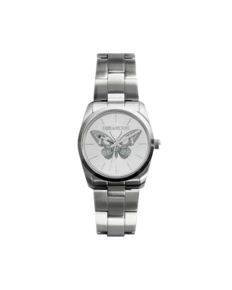 Zadig & Voltaire Zadig Butterfly Uhr Silber