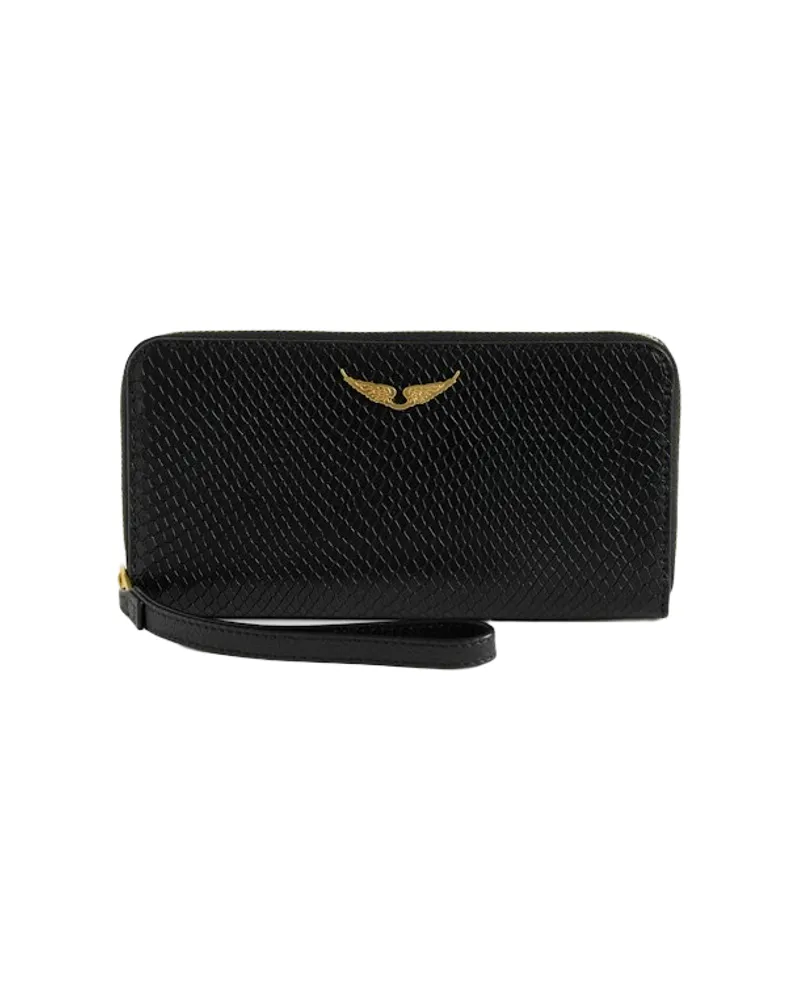 Zadig & Voltaire Compagnon Soft Wild Geldbörse Schwarz
