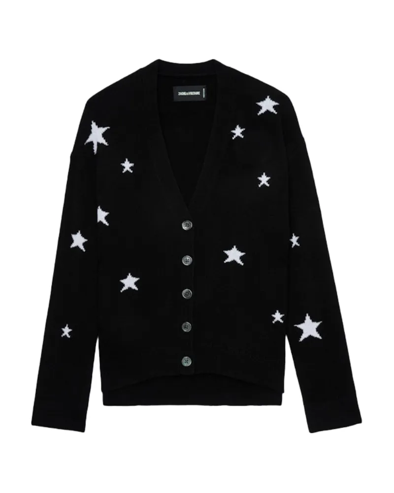 Zadig & Voltaire Cardigan Mirka 100% Kaschmir Schwarz