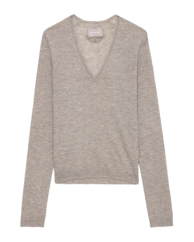 Zadig & Voltaire Pullover Rivy 100% Kaschmir Beige