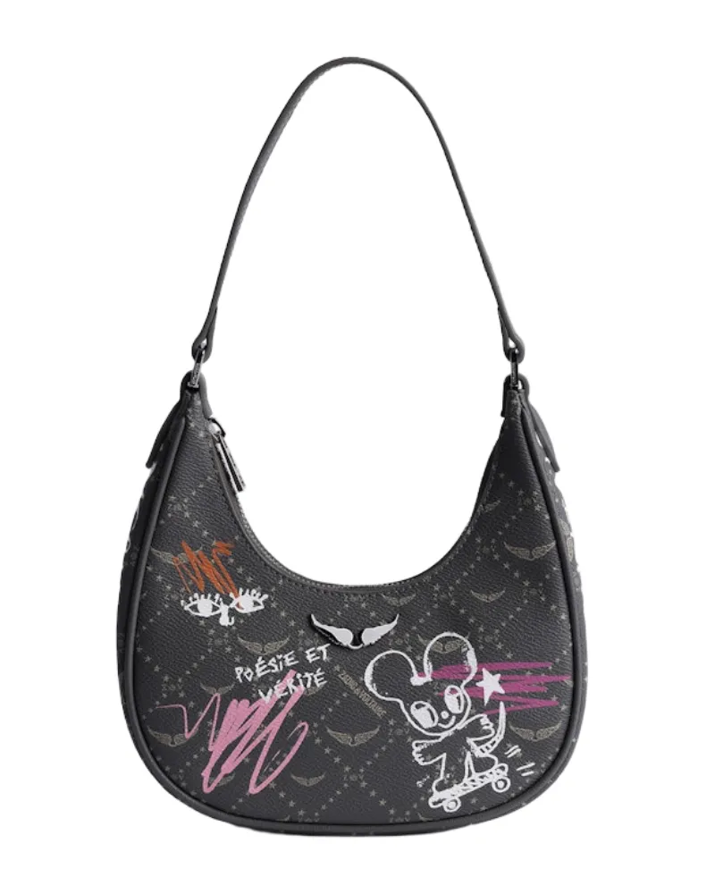 Zadig & Voltaire Tasche Z Night Out Monogram Tag Grau