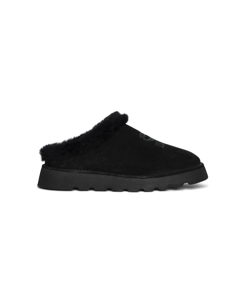 Zadig & Voltaire Mules Teddy Shearling Schwarz