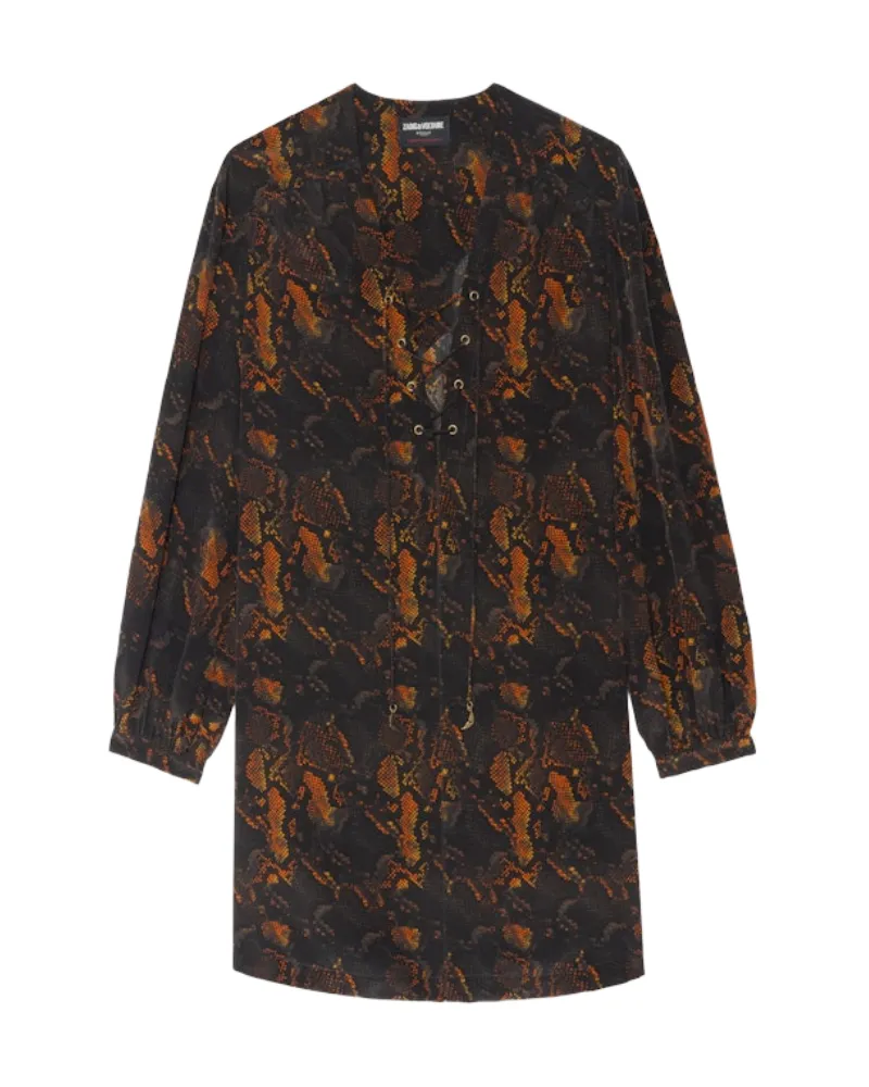 Zadig & Voltaire Kleid Ramela 100% Seide Schwarz