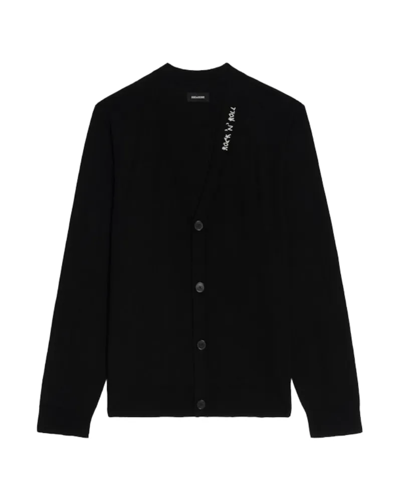 Zadig & Voltaire Cardigan Remi 100% Merinowolle Schwarz
