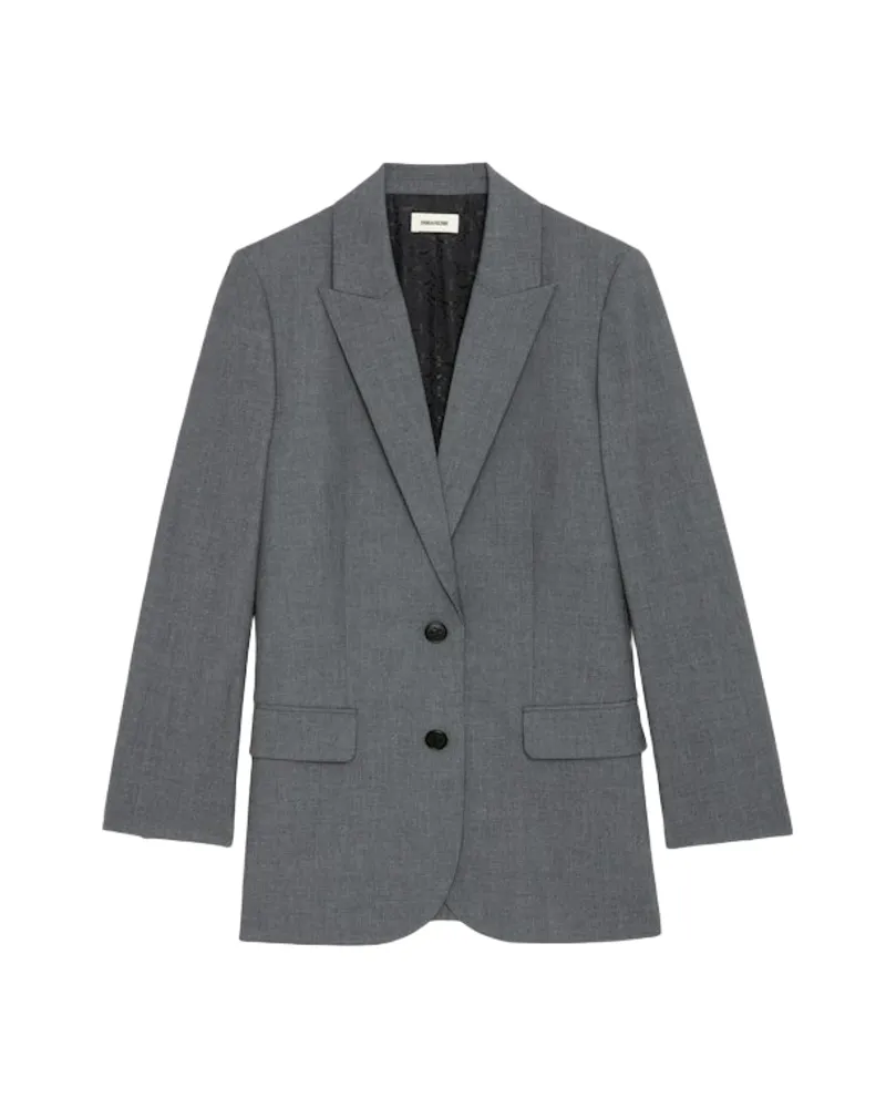 Zadig & Voltaire Blazer Viva Strass Grau