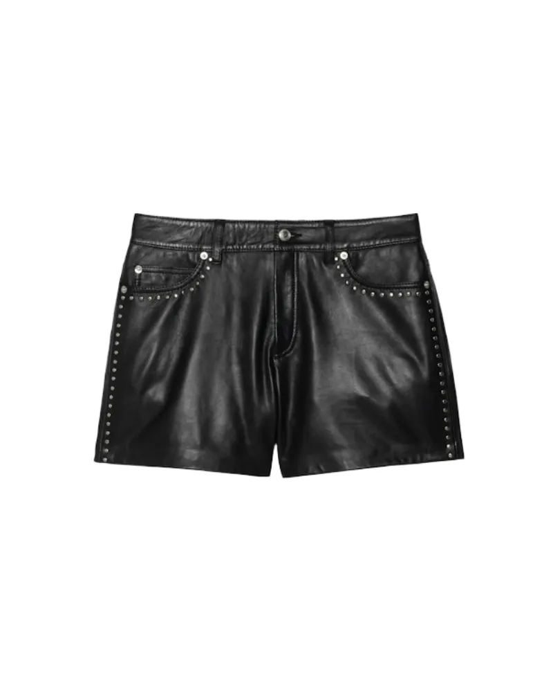 Zadig & Voltaire Shorts Siddyl Leder Schwarz