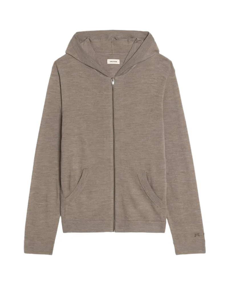 Zadig & Voltaire Cardigan Clash 100% Wolle Beige