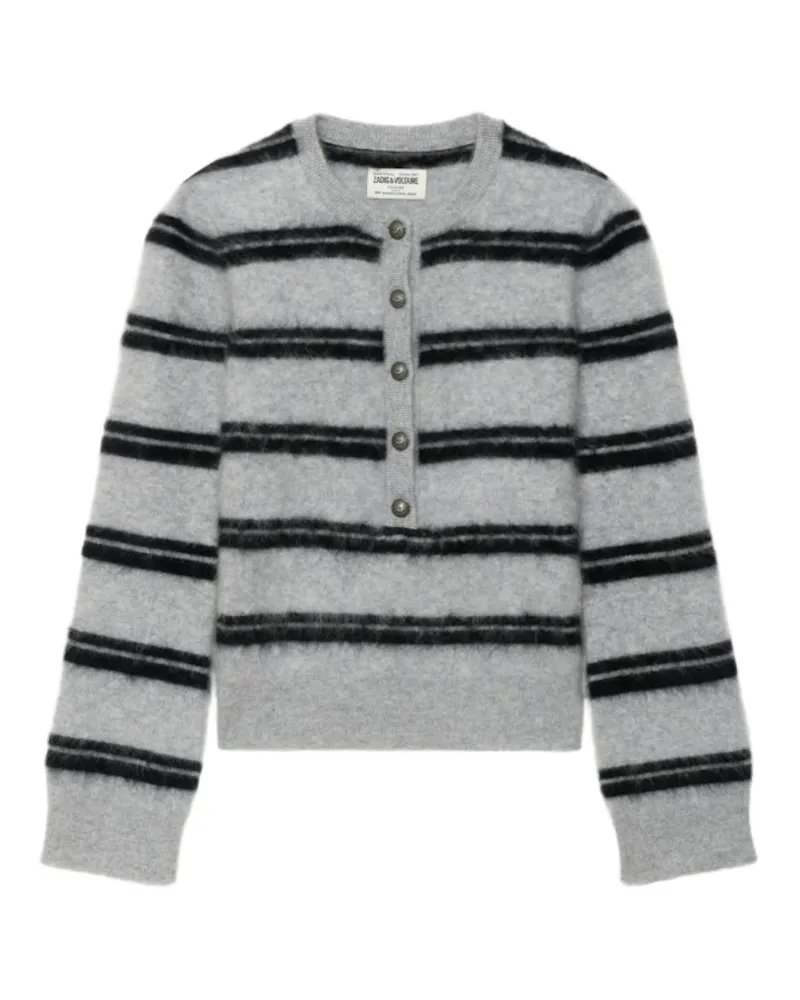 Zadig & Voltaire Mandala Pullover 100% Kaschmir Grau