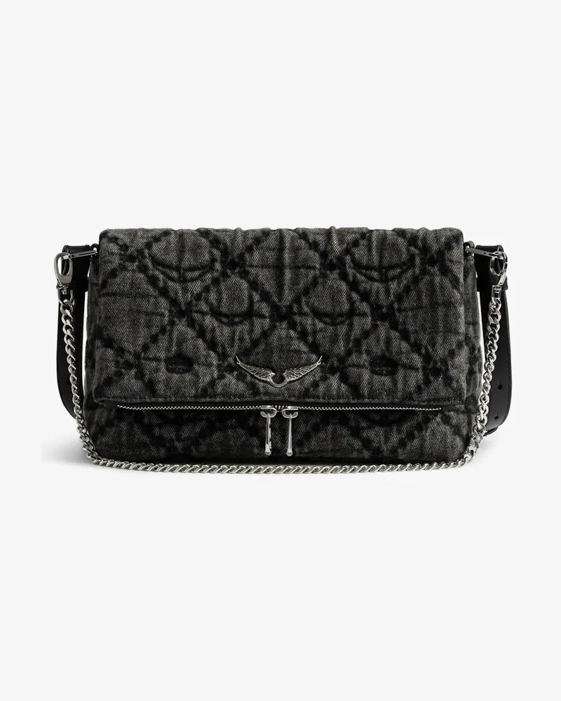 Zadig & Voltaire Tasche Rocky II Monogram Grau