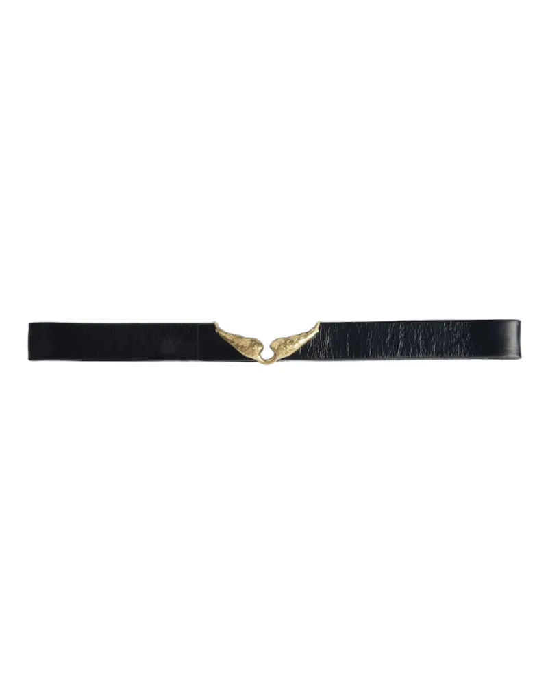 Zadig & Voltaire Gürtel Rock Reversible Vintage 30mm Schwarz