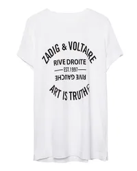 Zadig & Voltaire T-shirt Walk Blason White