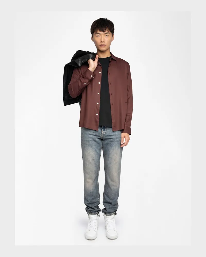 Zadig & Voltaire Hemd Sunay Burgundy
