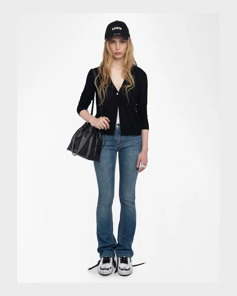 Zadig & Voltaire Cardigan Manylla 100% Kaschmir Black