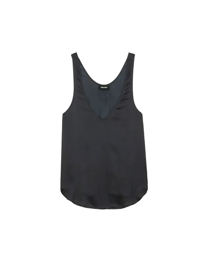 Zadig & Voltaire Top Tarys Satin Black