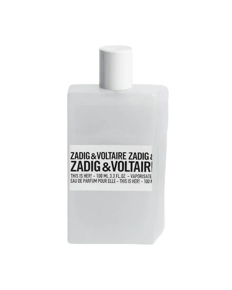 Zadig & Voltaire Parfum This Is Her! 100ML Weiß