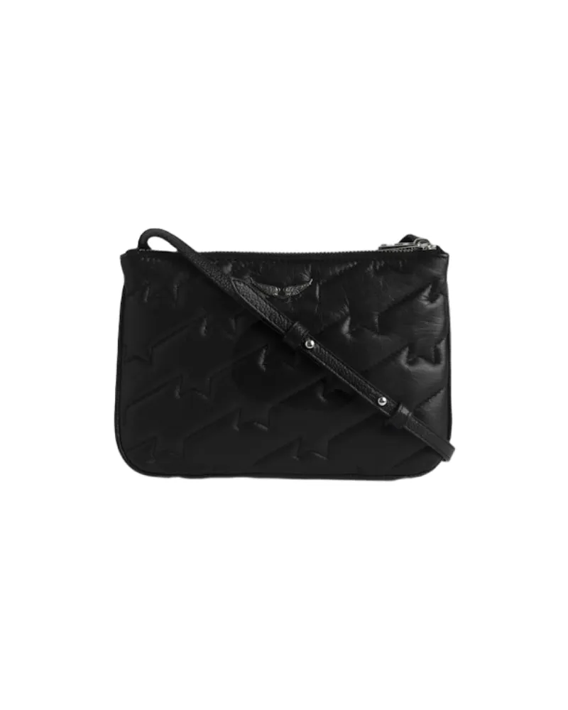 Zadig & Voltaire Gesteppte Duo Wings ZV Tasche Schwarz