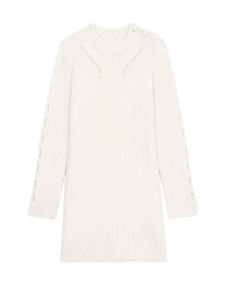 Zadig & Voltaire Kleid Alky 100 % Merinowolle Beige