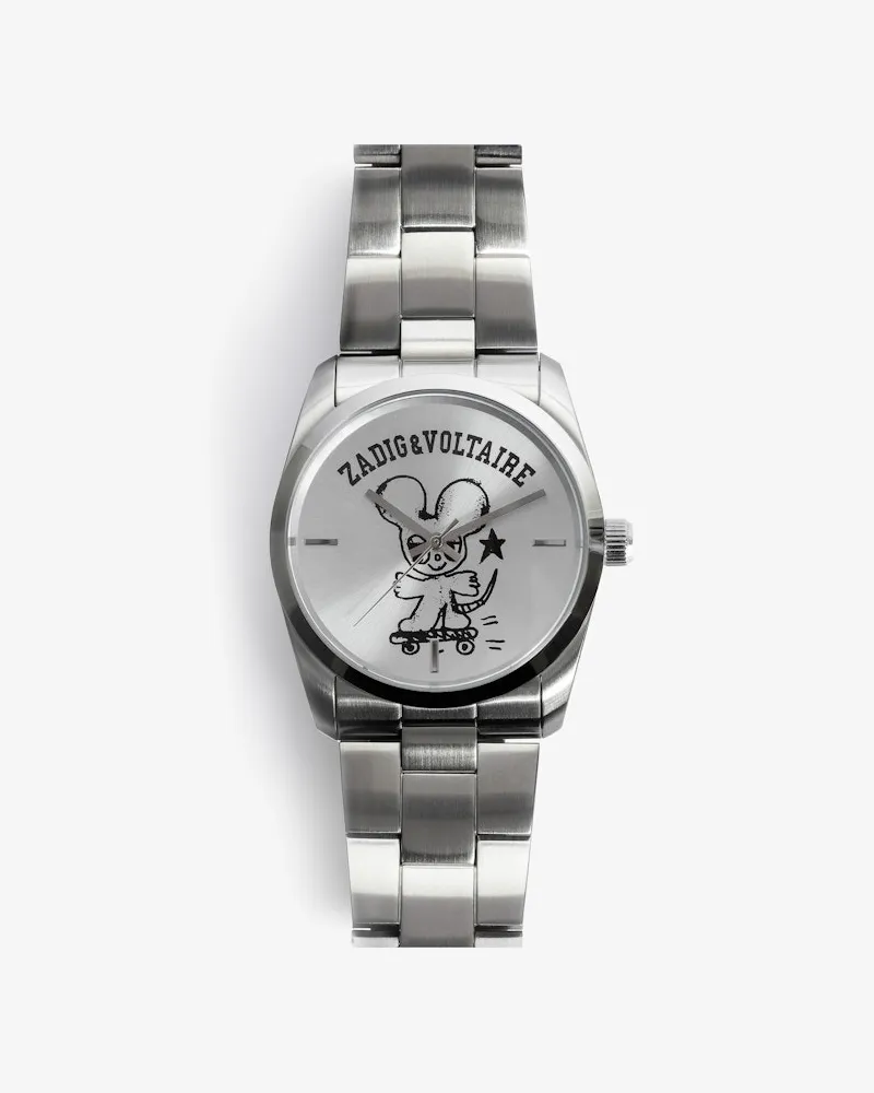 Zadig & Voltaire Zadig Mouse Uhr Silver