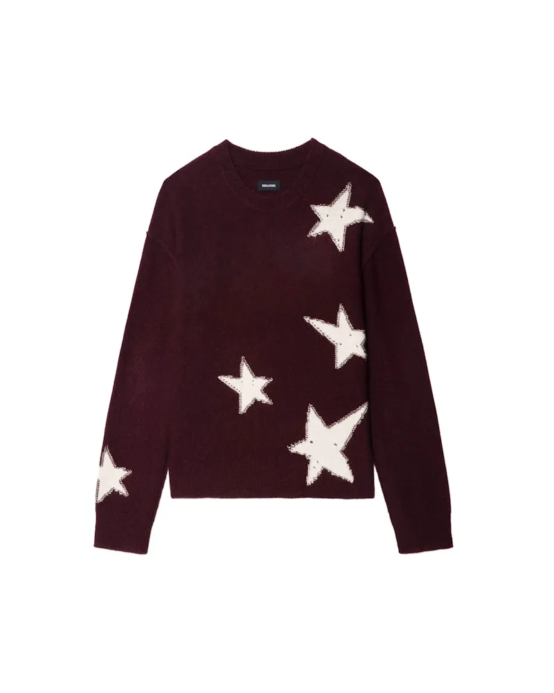 Zadig & Voltaire Pullover Markuz 100% Kaschmir Burgundy