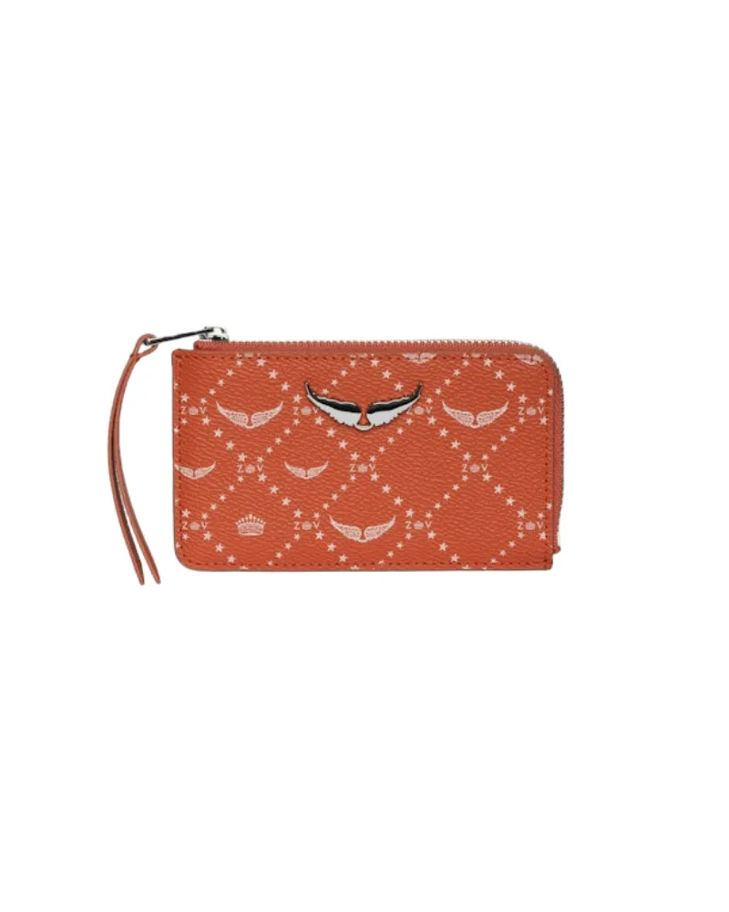 Zadig & Voltaire ZV Card Monogram Kartenhalter Orange