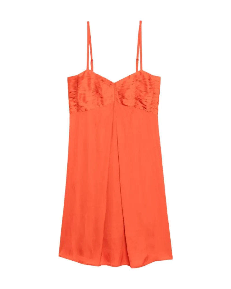 Zadig & Voltaire Kleid Rippies Satin Orange
