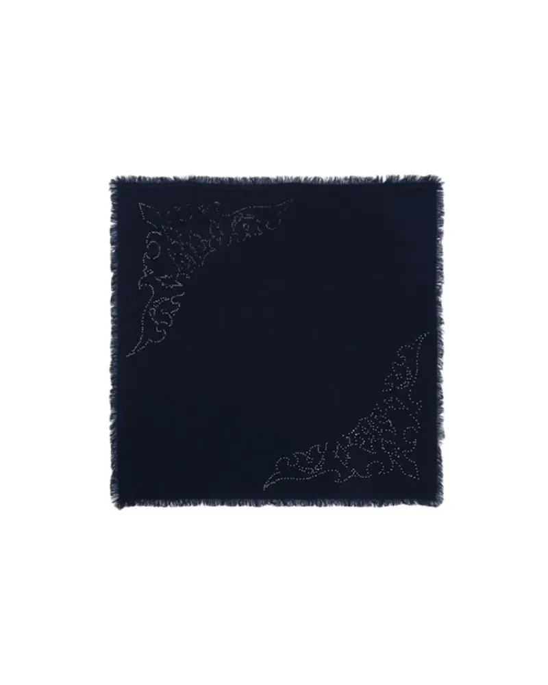 Zadig & Voltaire Mini Stevie Strass Western Schale 55 Blau