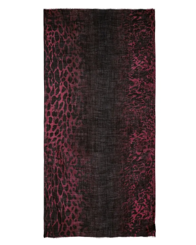 Zadig & Voltaire Judy Leopard Schal Rot