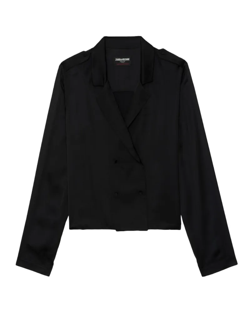 Zadig & Voltaire Bluse Tussi Satin Schwarz