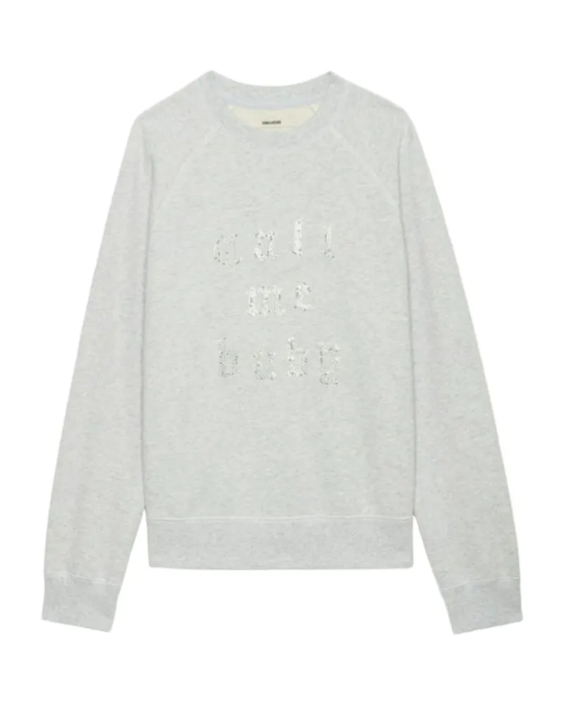 Zadig & Voltaire Sweatshirt Upper Grau