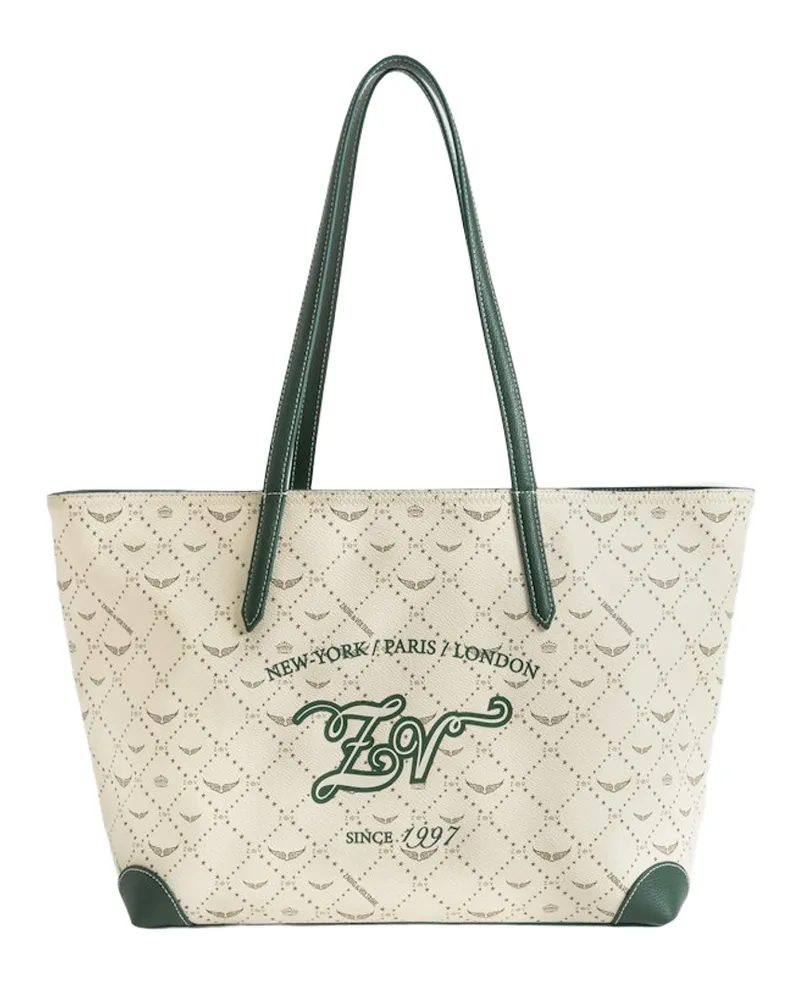 Zadig & Voltaire Z Shopper Monogram Tennis Tasche Weiß