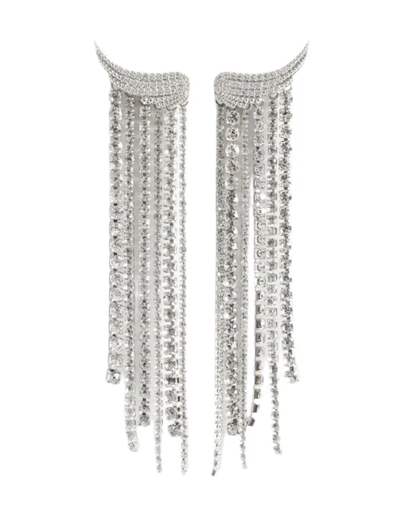 Zadig & Voltaire Hängende Ohrringe Rock Node Grau