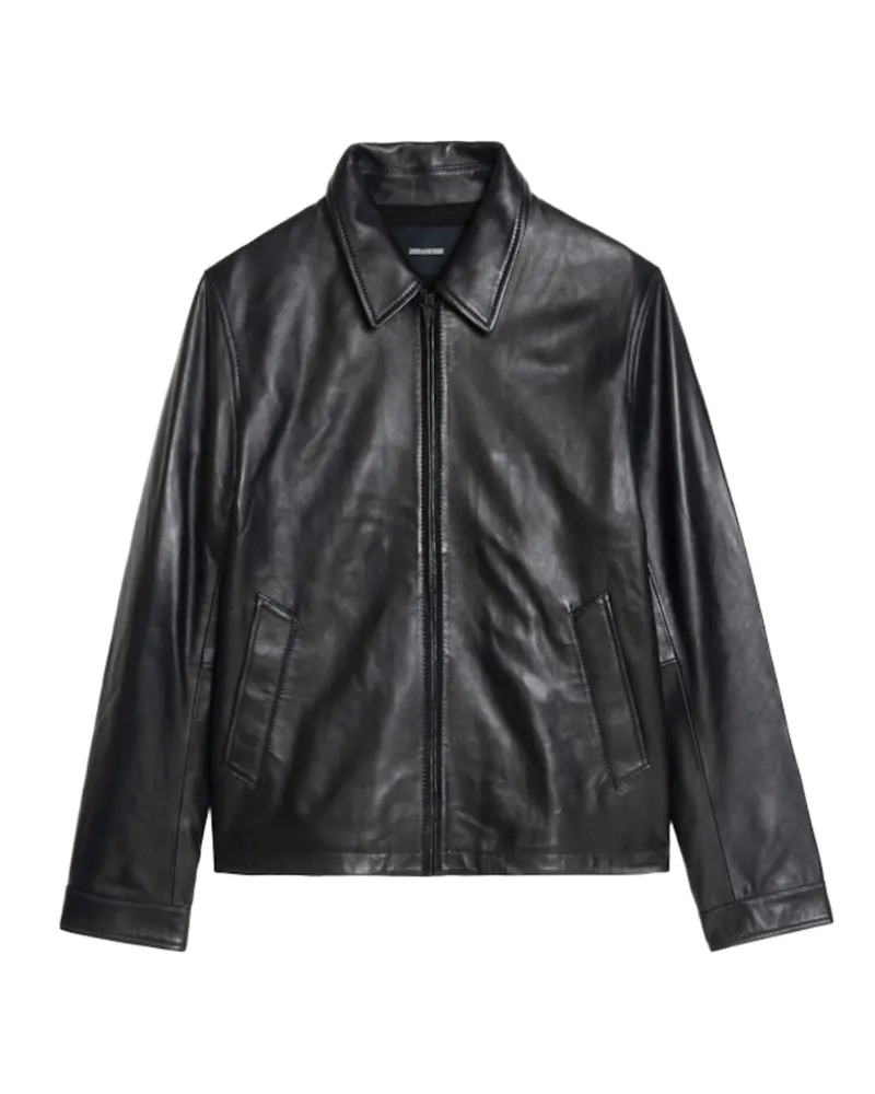 Zadig & Voltaire Jacke Loumy Leder Schwarz