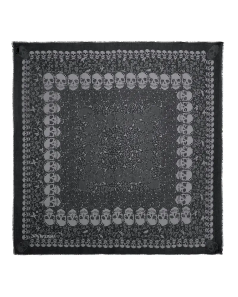 Zadig & Voltaire Schal Kerry Garden 135 Schwarz
