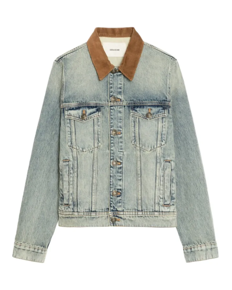 Zadig & Voltaire Jacke Bases Denim Blau