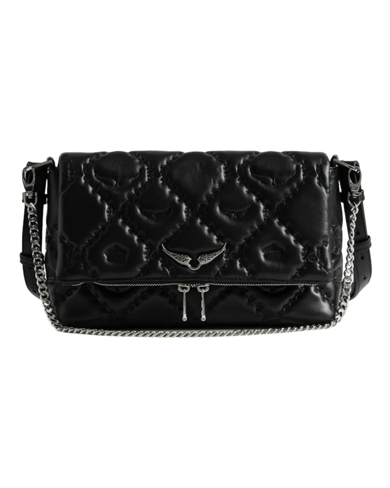 Zadig & Voltaire Tasche Rocky II Gesteppt Monogram Schwarz