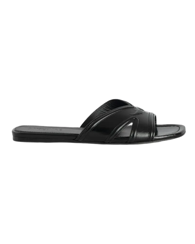 Zadig & Voltaire Mules Azora Vintage Patent Schwarz