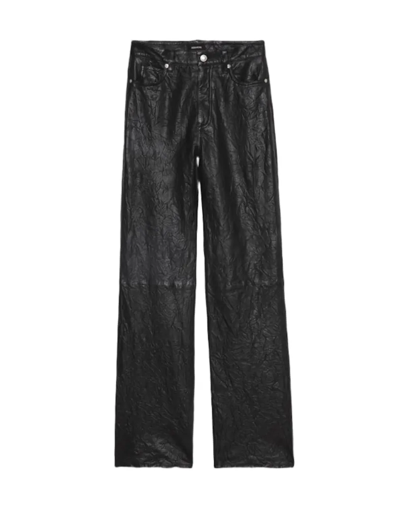 Zadig & Voltaire Elio-Hose 100% Leder Schwarz