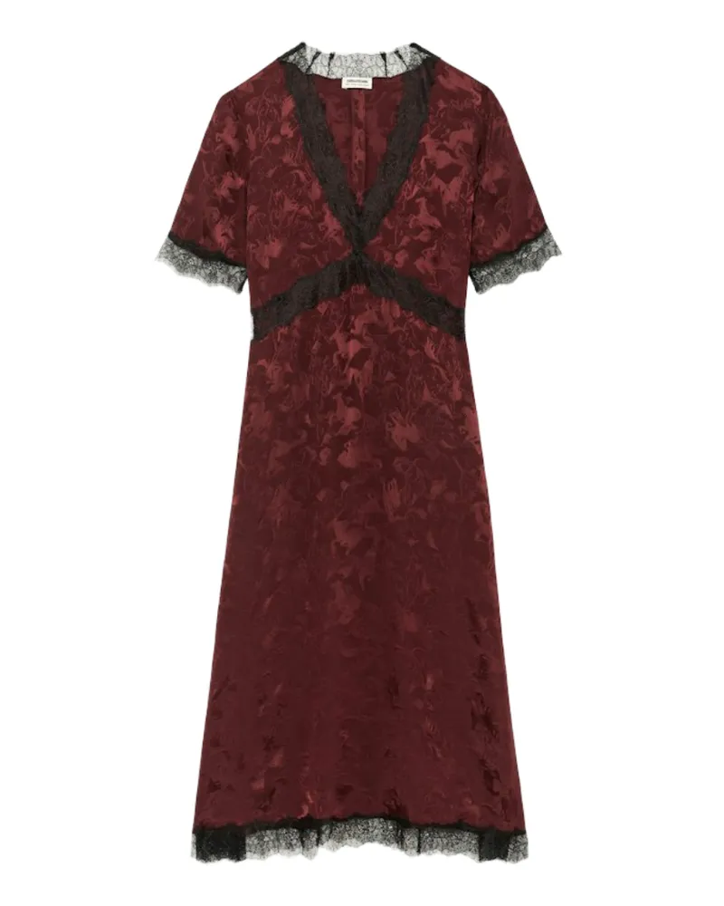 Zadig & Voltaire Redoxal Kleid 100% Seide Rot