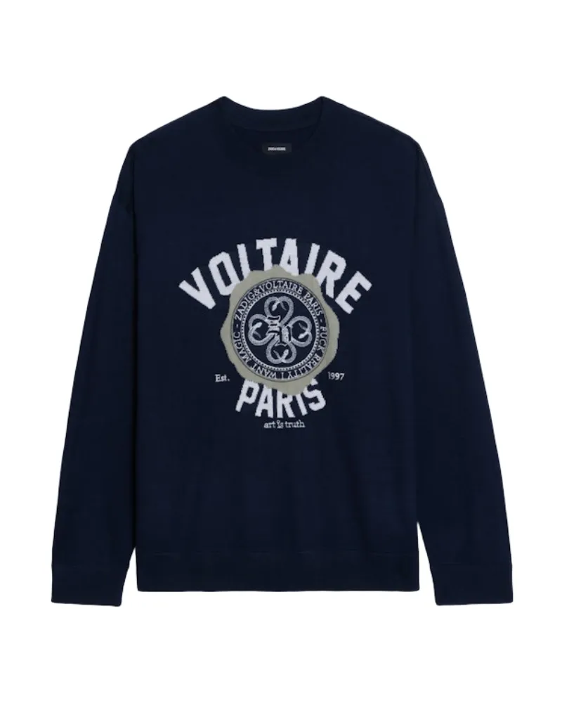 Zadig & Voltaire Pullover Swonny 100% Wolle Blau