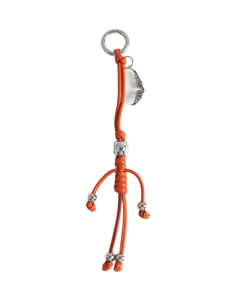 Zadig & Voltaire Schlüsselanhänger Skull Orange