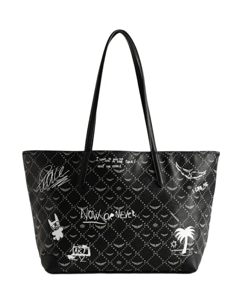 Zadig & Voltaire Z Shopper Arty Tag Tasche Schwarz