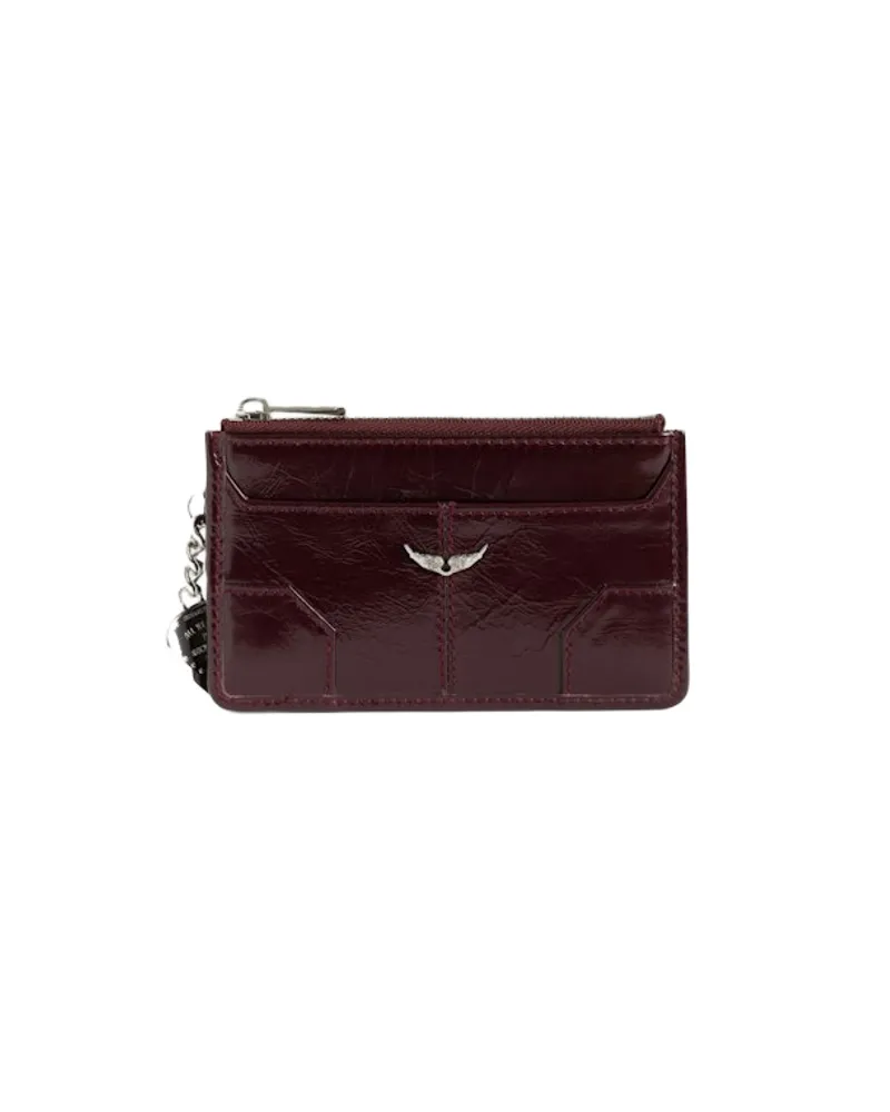 Zadig & Voltaire Sunny Card Kartenetui Vintage Patent Lila